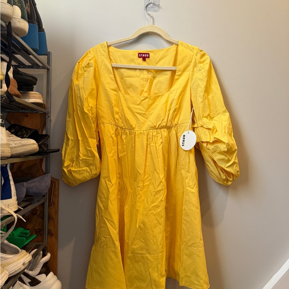 STAUD Wallflower Yellow Dress